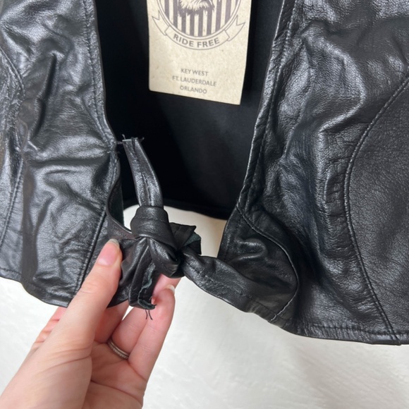 NWT Bikers Image | The Front Bra Leather Size Large Americana - Picture 4 of 11